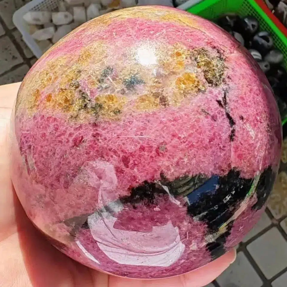 Rhodonite Sphere