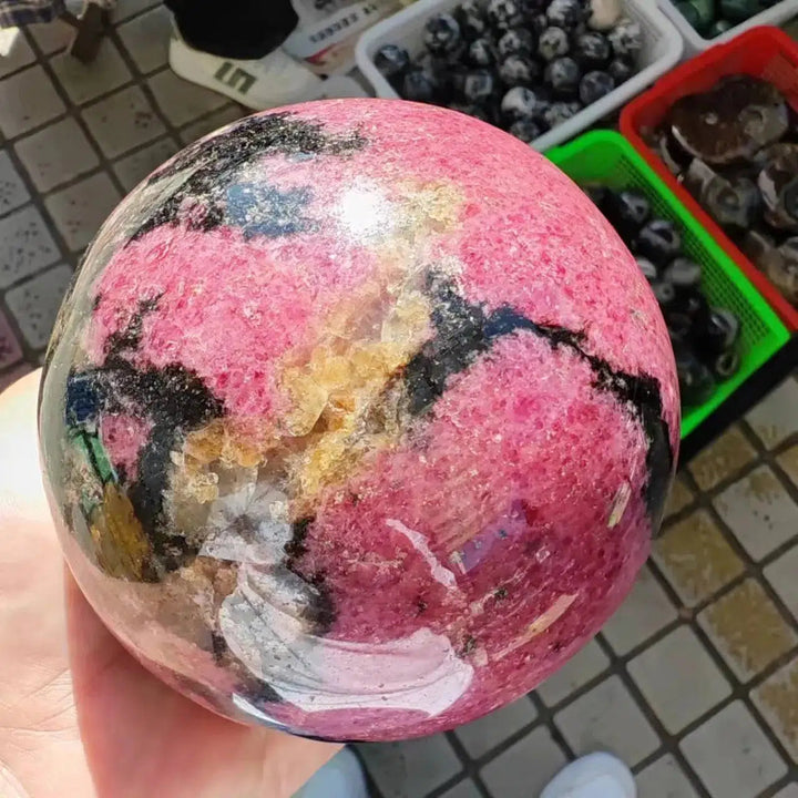 Rhodonite Sphere