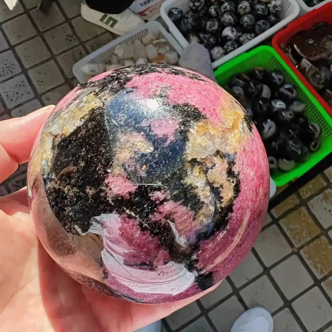 Rhodonite Sphere