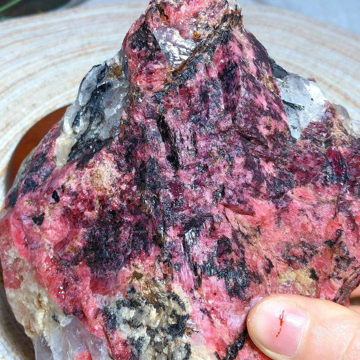 Rhodonite With Black Tourmaline