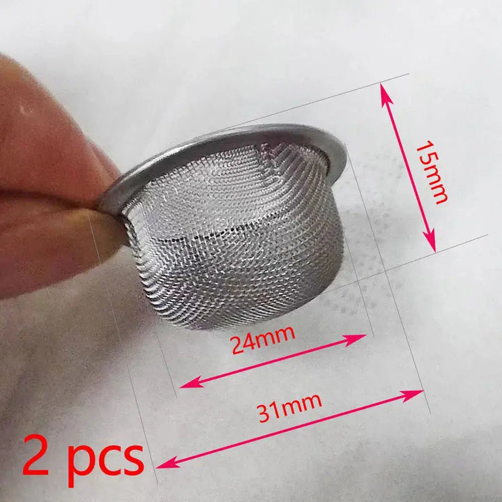 Rimmed Mesh Pipe Smoking Screen Stainless Steel And Brass For Tobacco Crystal Pipes