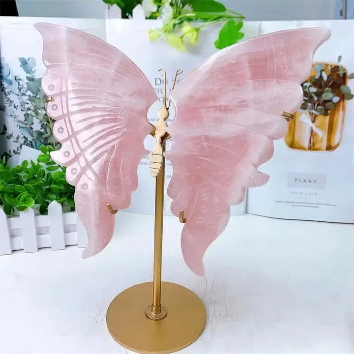 Rose Quartz Butterfly Wings