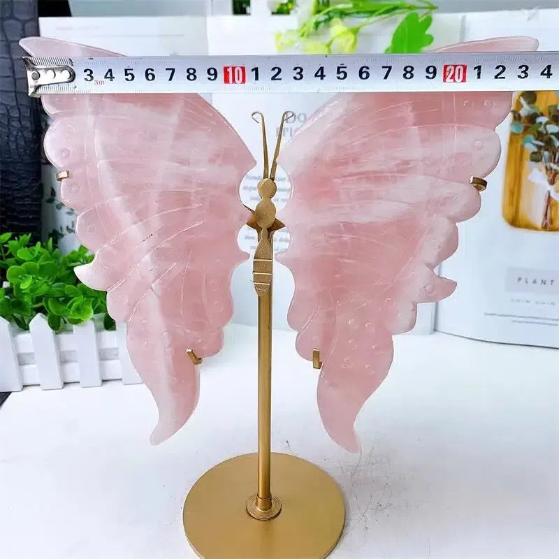 Rose Quartz Butterfly Wings