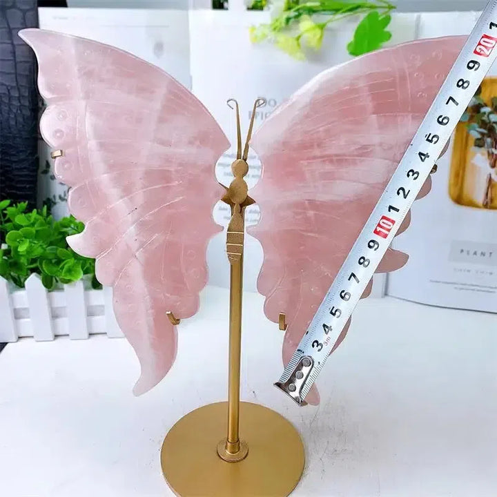 Rose Quartz Butterfly Wings