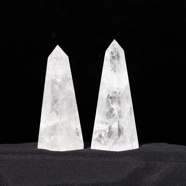 Rose Quartz, Clear Quartz Obelisk Towers