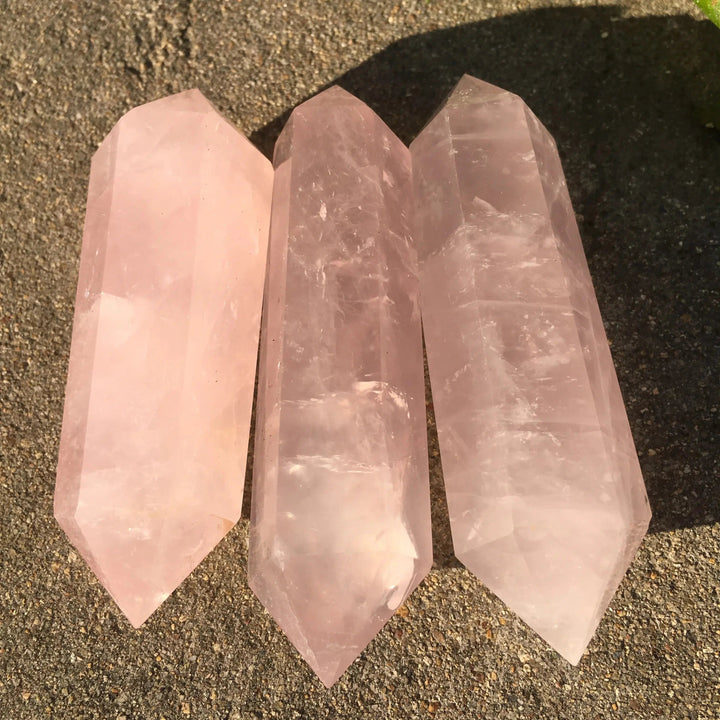 Rose Quartz Crystal Double Terminated Point