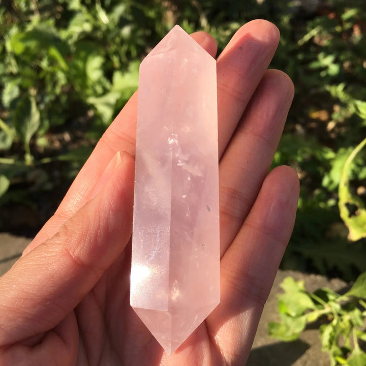 Rose Quartz Crystal Double Terminated Point