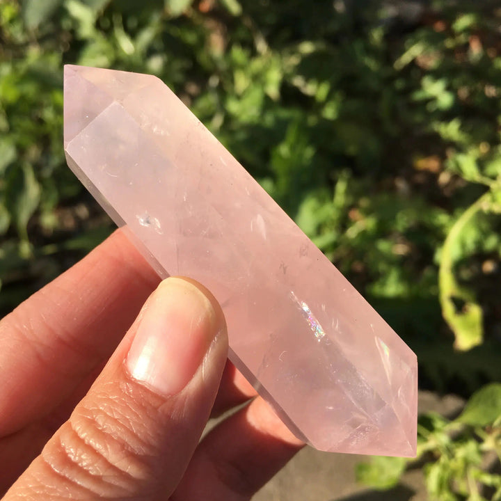 Rose Quartz Crystal Double Terminated Point