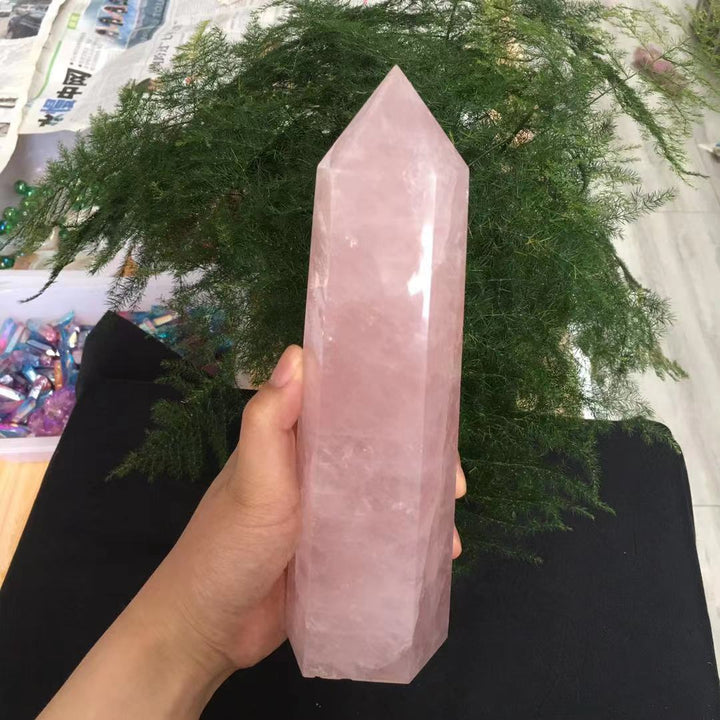 Rose Quartz Crystal Obelisk