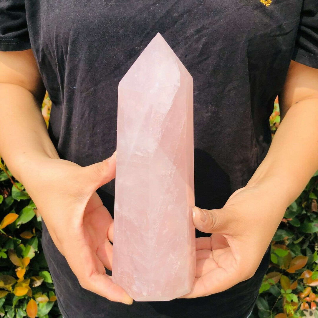 Rose Quartz Crystal Obelisk