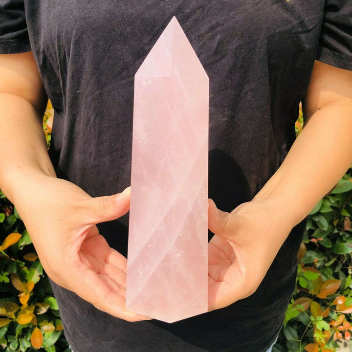 Rose Quartz Crystal Obelisk