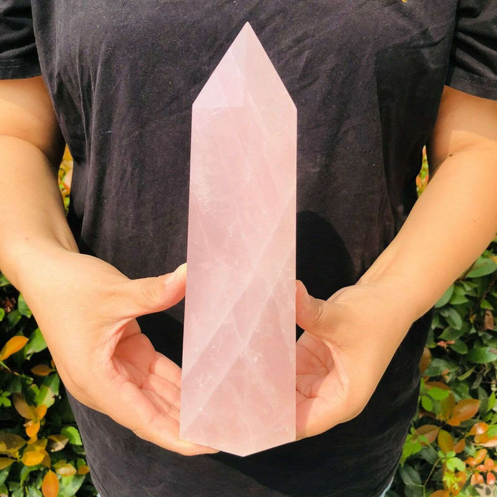 Rose Quartz Crystal Obelisk