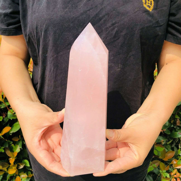 Rose Quartz Crystal Obelisk