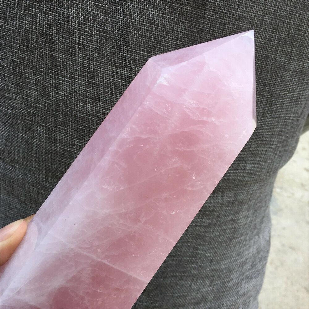 Rose Quartz Crystal Tower