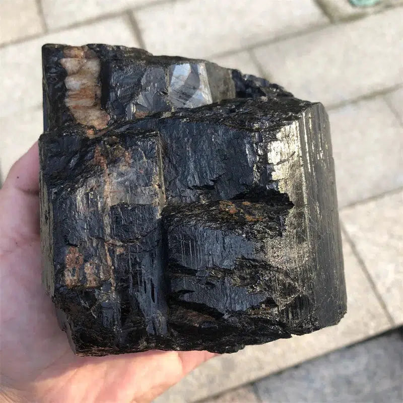 Rough Natural Black Tourmaline Chunk