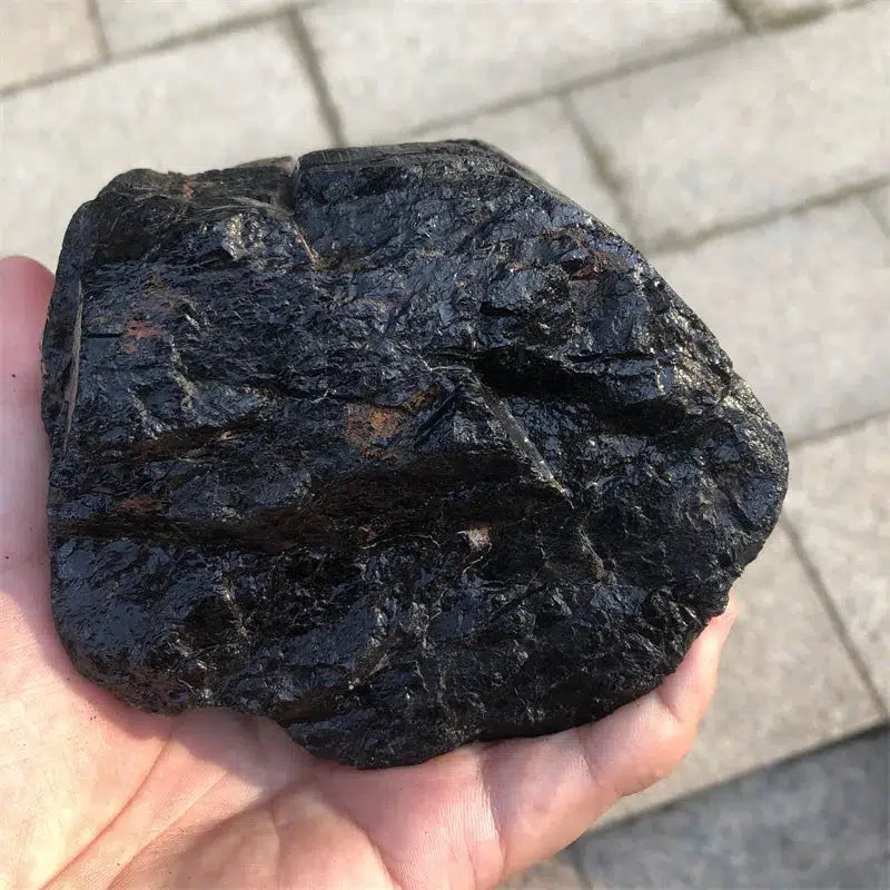 Rough Natural Black Tourmaline Chunk