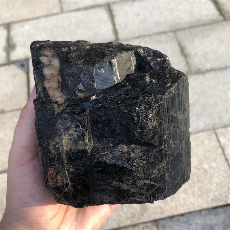 Rough Natural Black Tourmaline Chunk