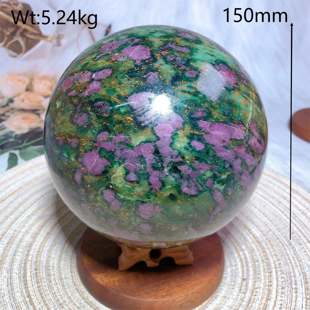 Ruby And Emerald Sphere UV Reactive