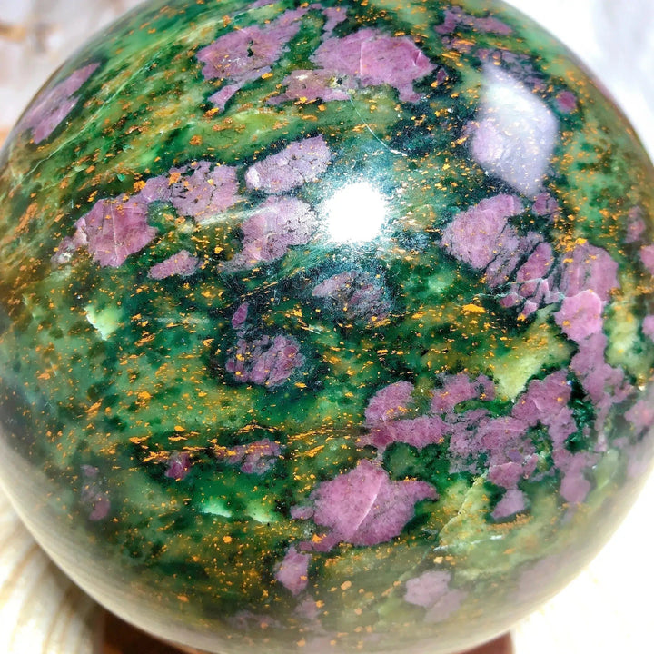 Ruby And Emerald Sphere UV Reactive