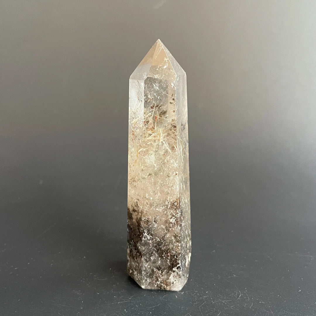 Rutilated Quartz Crystal Tower