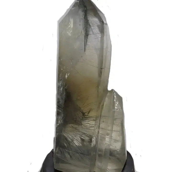 Rutilated Quartz with Phantom Inclusions + Stand