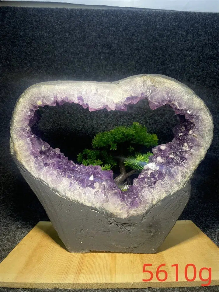 Amethyst Crystal Heart Shaped Portal