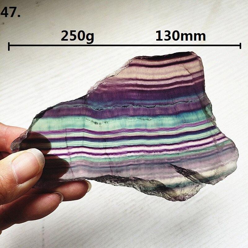 Rainbow Fluorite Slice
