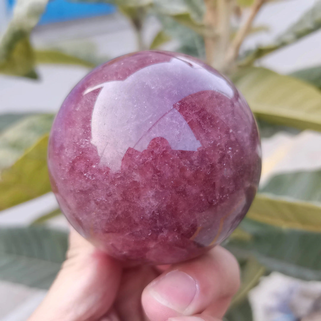 Strawberry Quartz Crystal Sphere