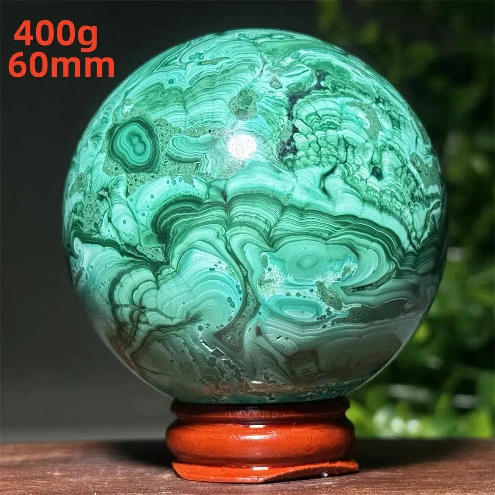 Stunning High Quality Malachite Sphere