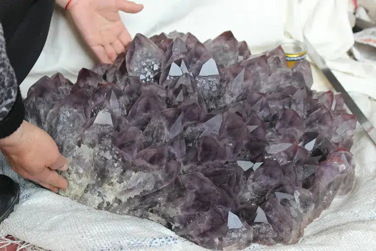 STUNNING! 134lbs Amethyst Quartz Crystal Cluster