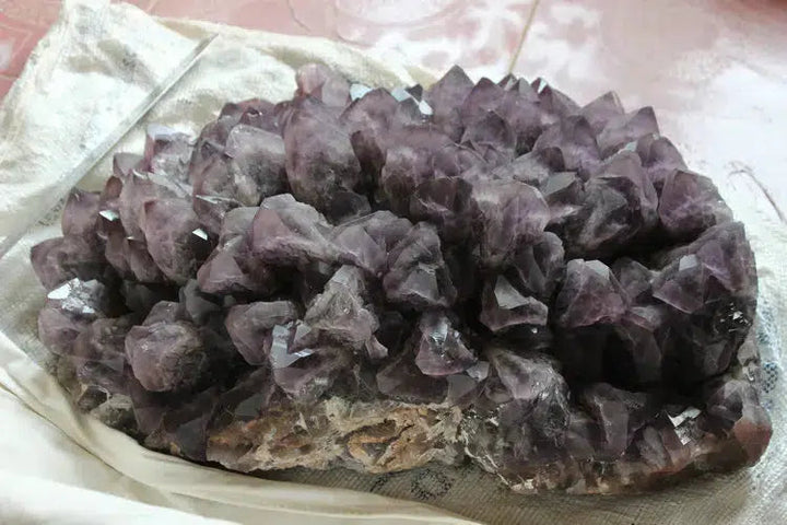 STUNNING! 134lbs Amethyst Quartz Crystal Cluster