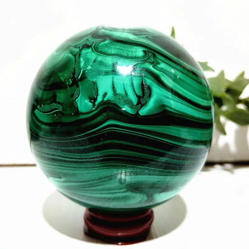 Malachite Crystal Sphere ‘High Quality’