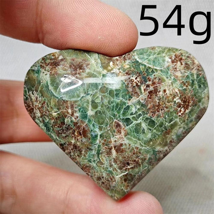 Sakura Agate Crystal Heart