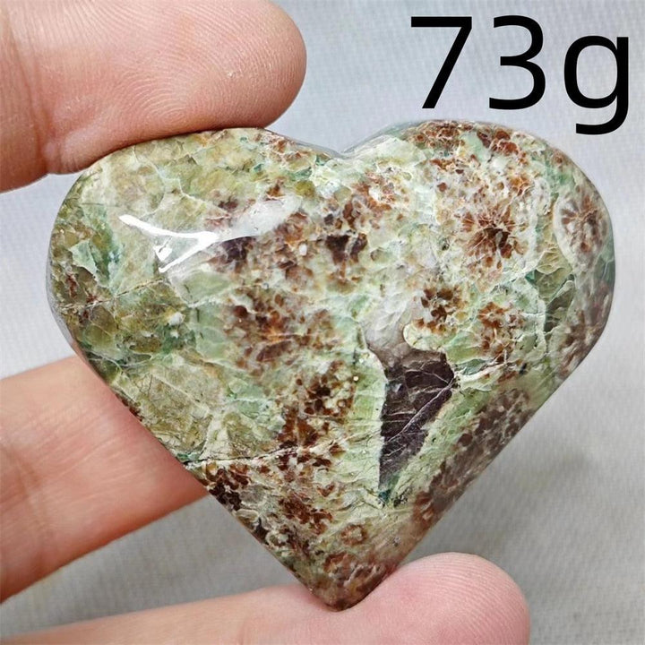 Sakura Agate Crystal Heart