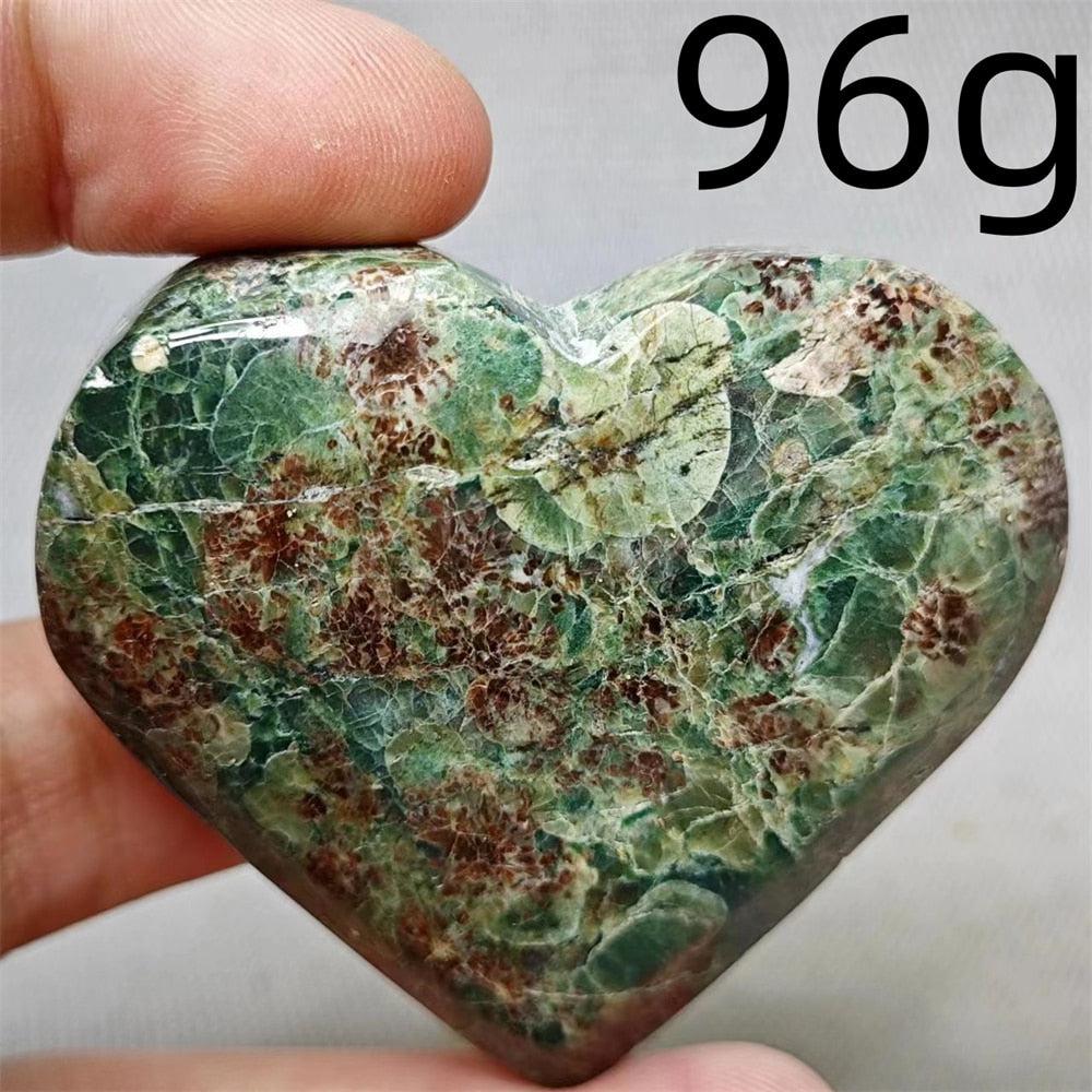 Sakura Agate Crystal Heart