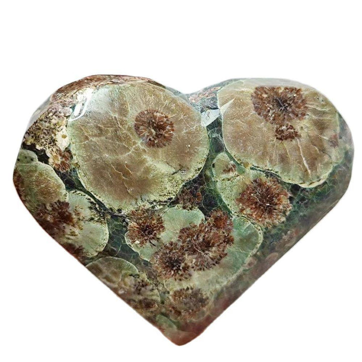 Sakura Agate Crystal Heart