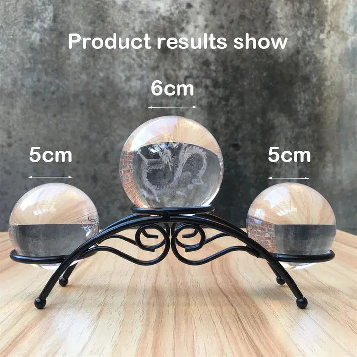 Crystal 3 Sphere Stand