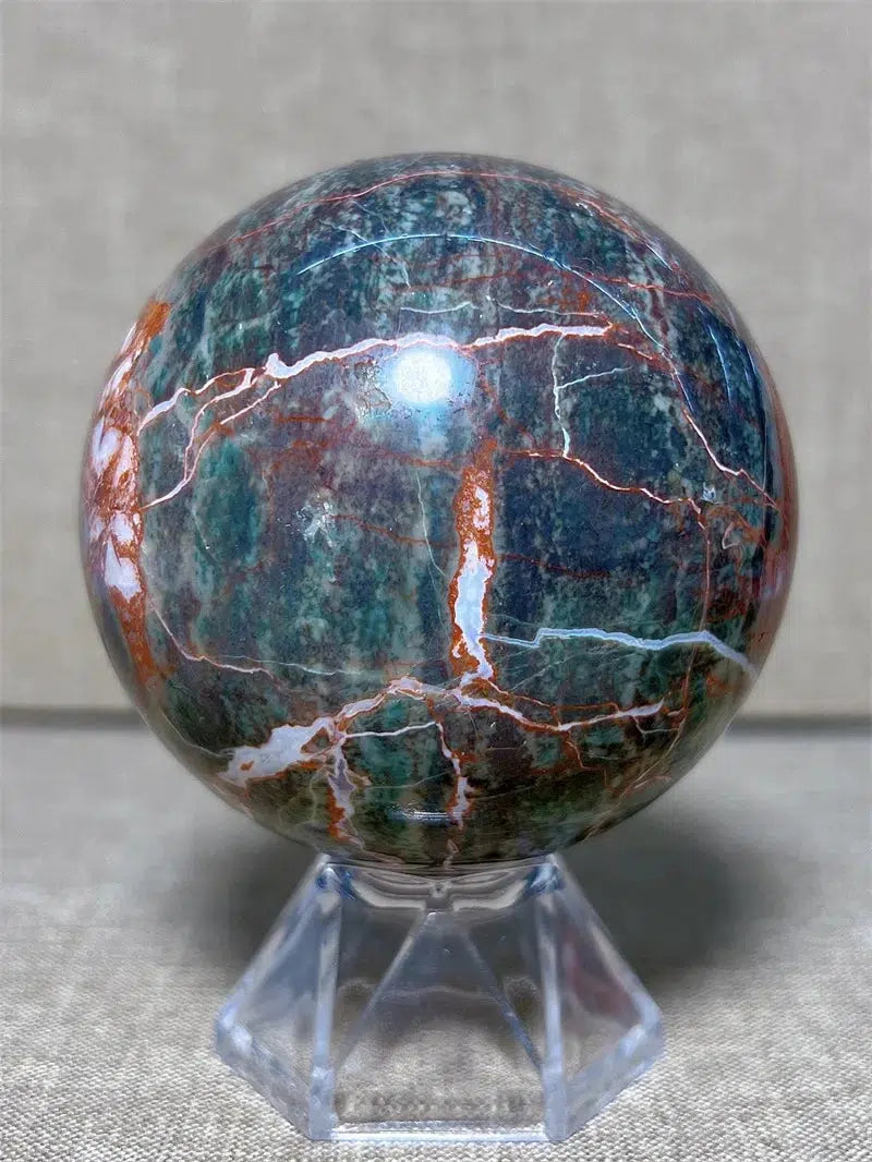 Money Agate Sphere With Druzy