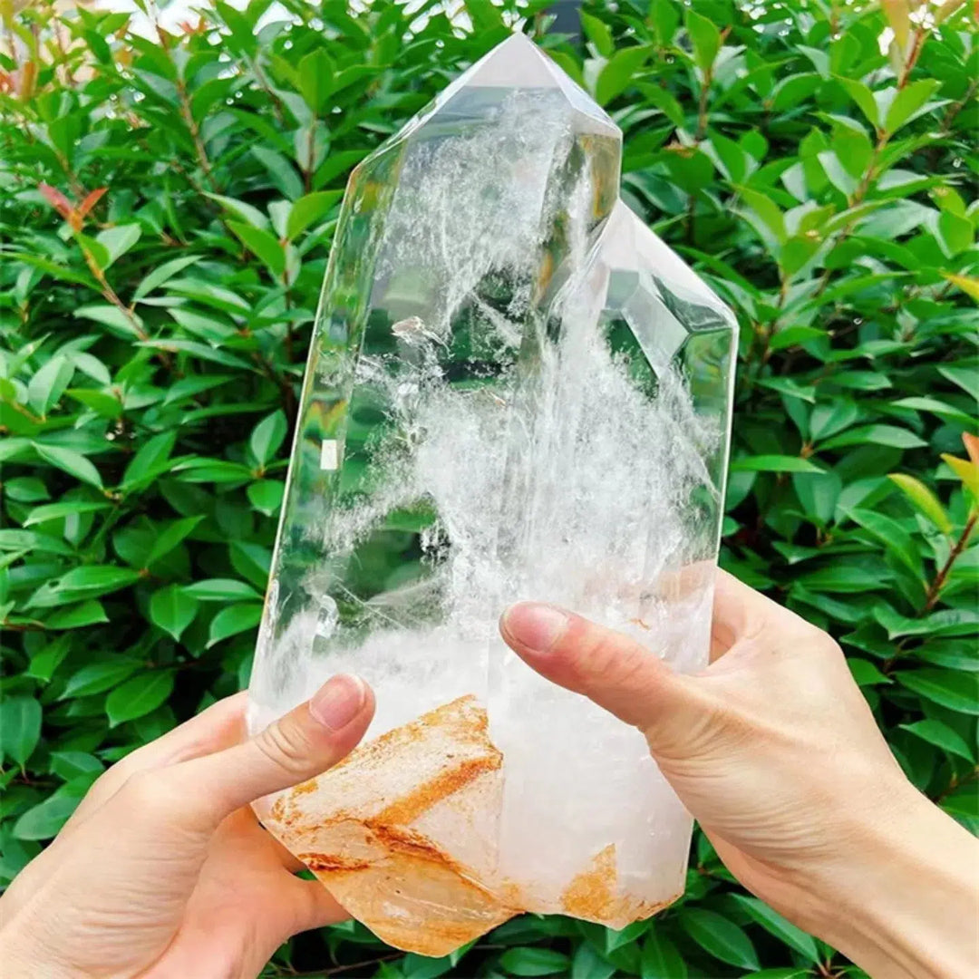 Clear Quartz Point with Stand