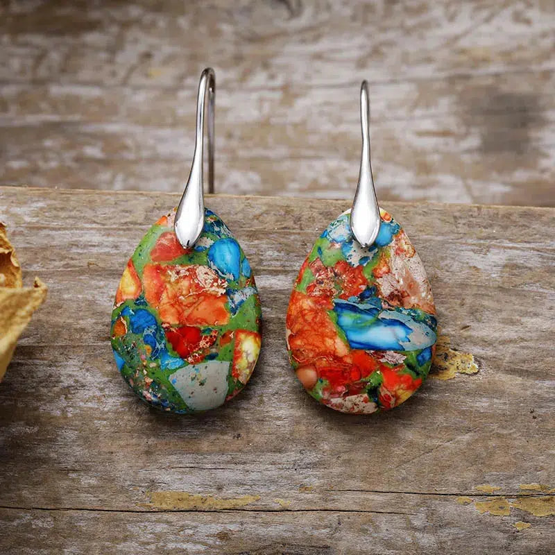 Sea Sediment Jasper Earrings