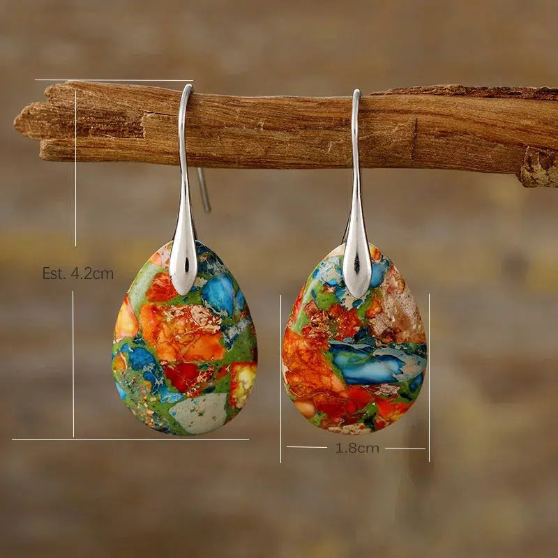 Sea Sediment Jasper Earrings