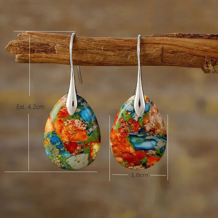 Sea Sediment Jasper Earrings