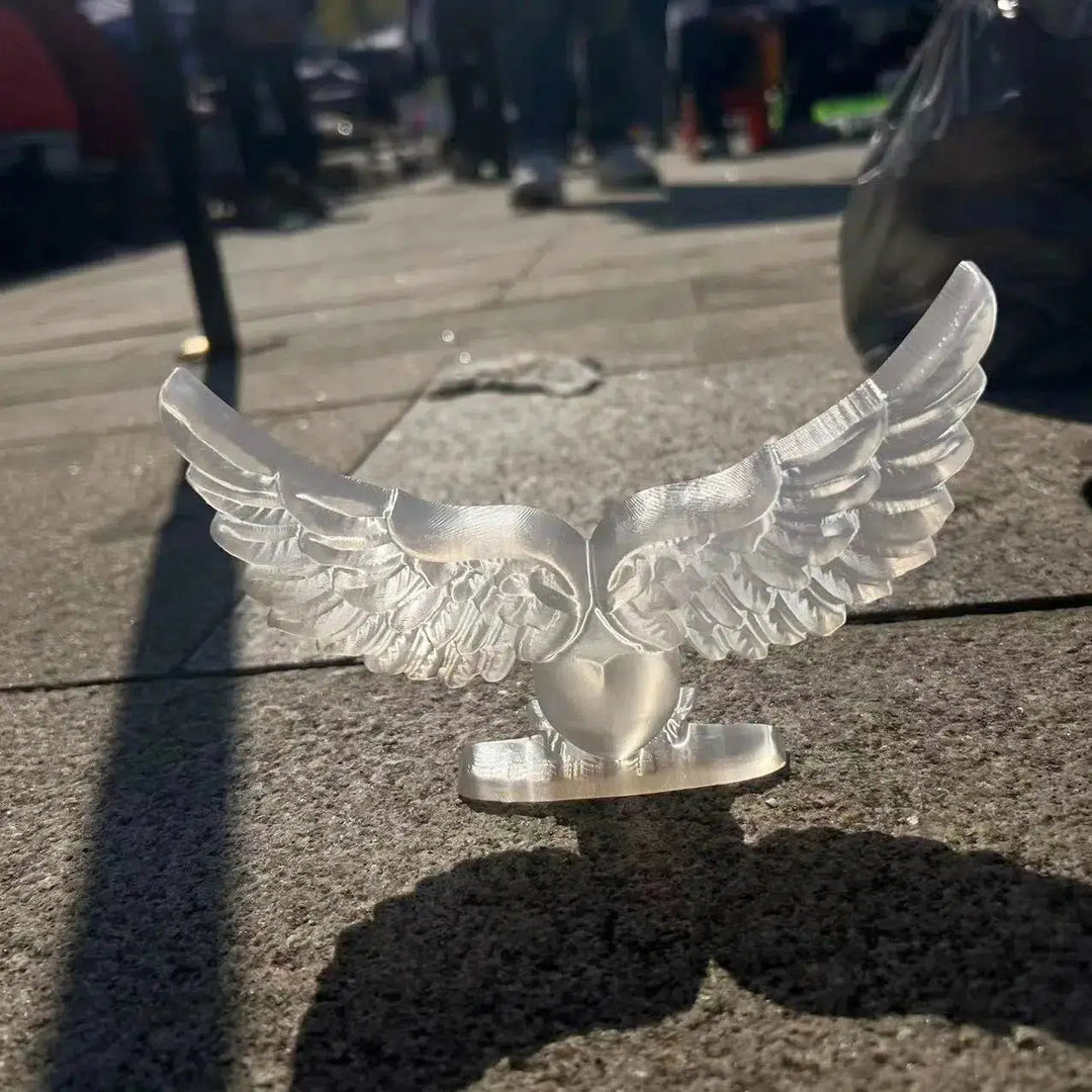 Selenite Angel Wings Carving