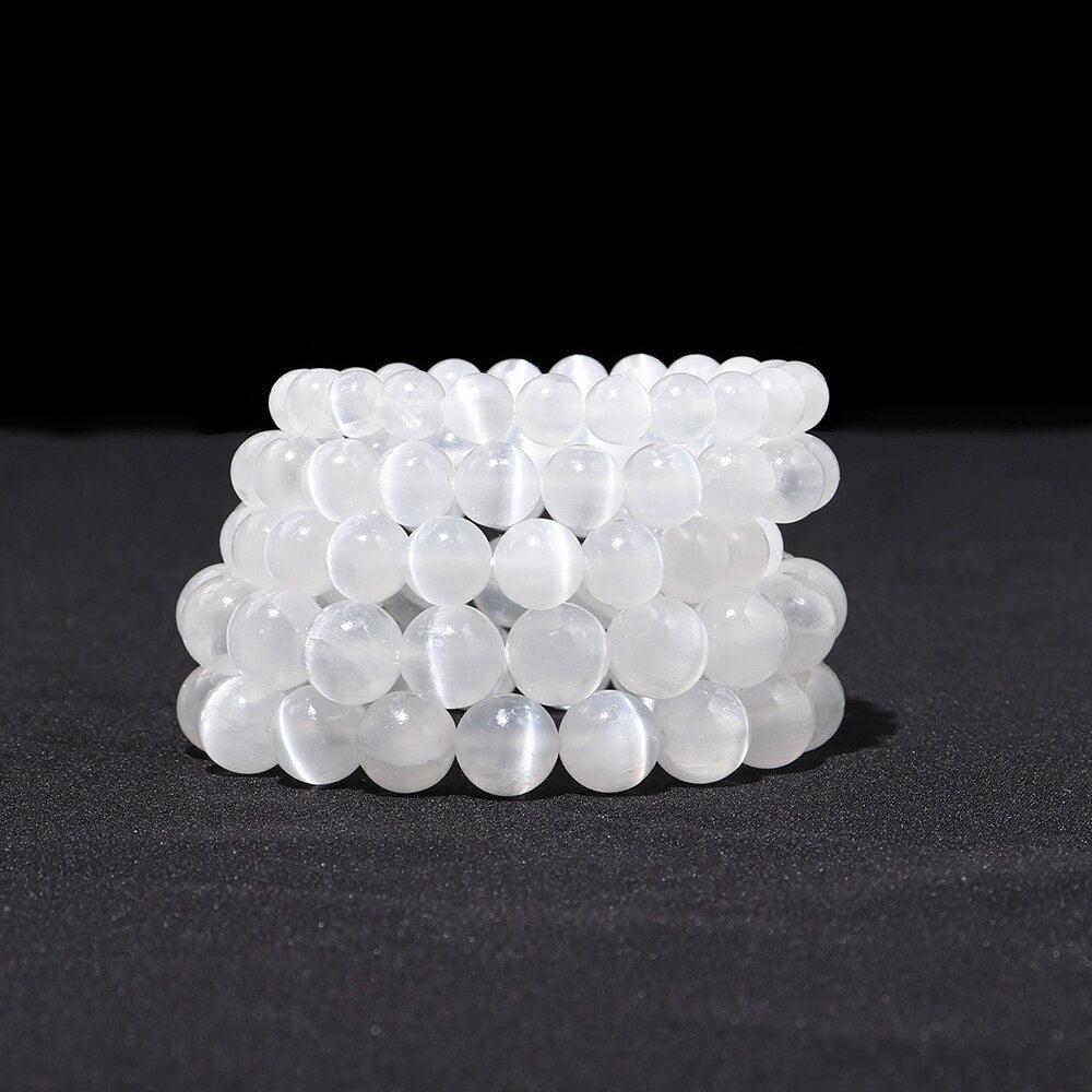 Selenite Crystal Bracelet in 6/8/10mm