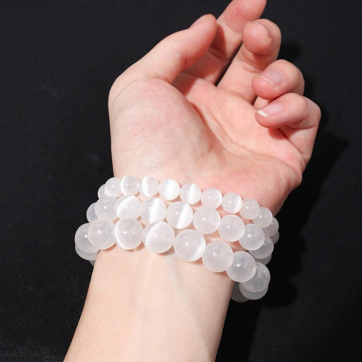 Selenite Crystal Bracelet in 6/8/10mm