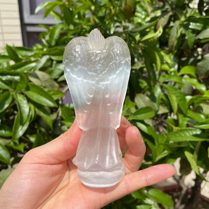 Selenite Crystal Carved Angel Figure