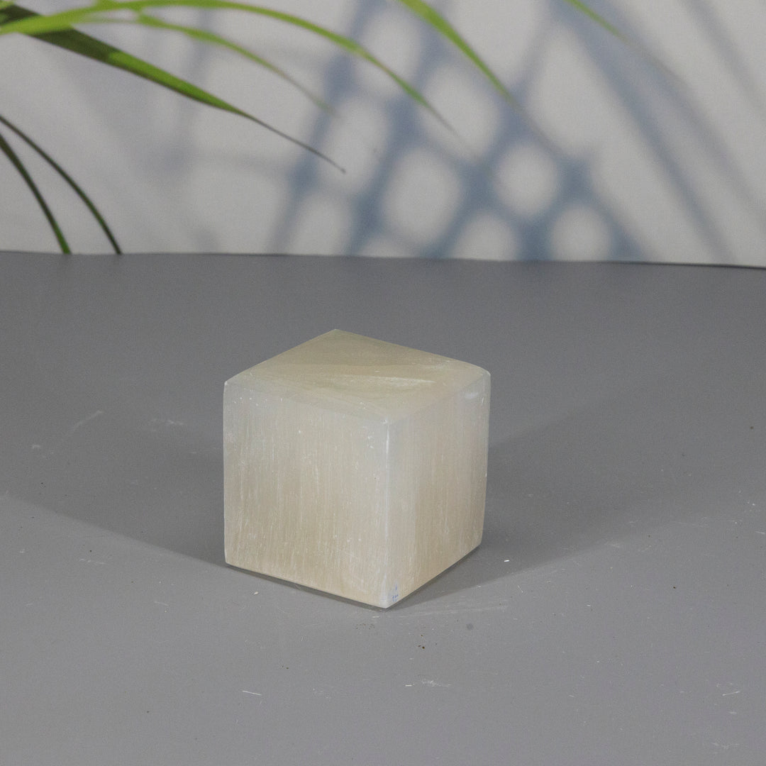 Selenite Cube-Cubes-Crystal Destiny-Selenite-2.00"L x 2.00"W x2.00"H-Crystal Destiny
