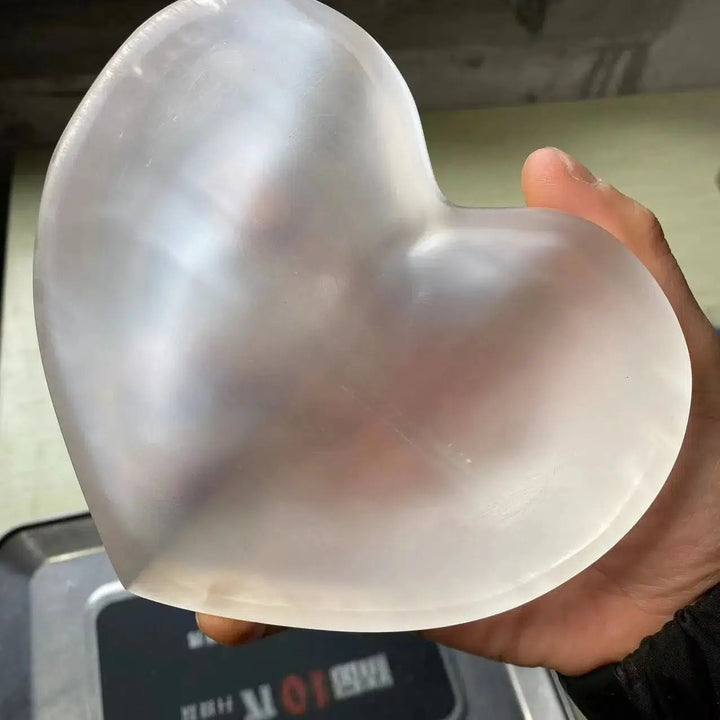 Selenite Heart Shaped Bowl