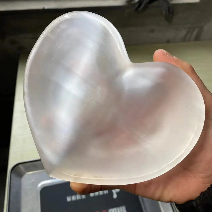 Selenite Heart Shaped Bowl