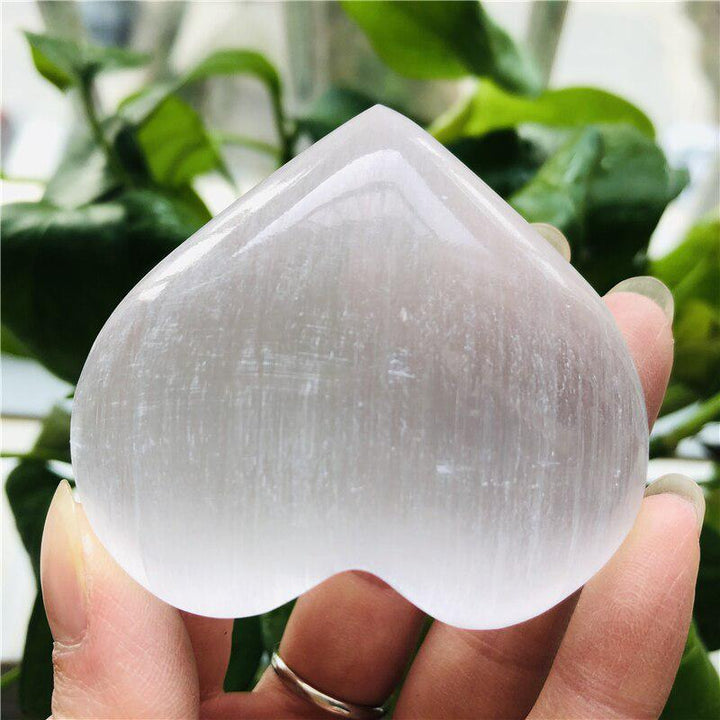 Selenite Heart Shaped Crystal